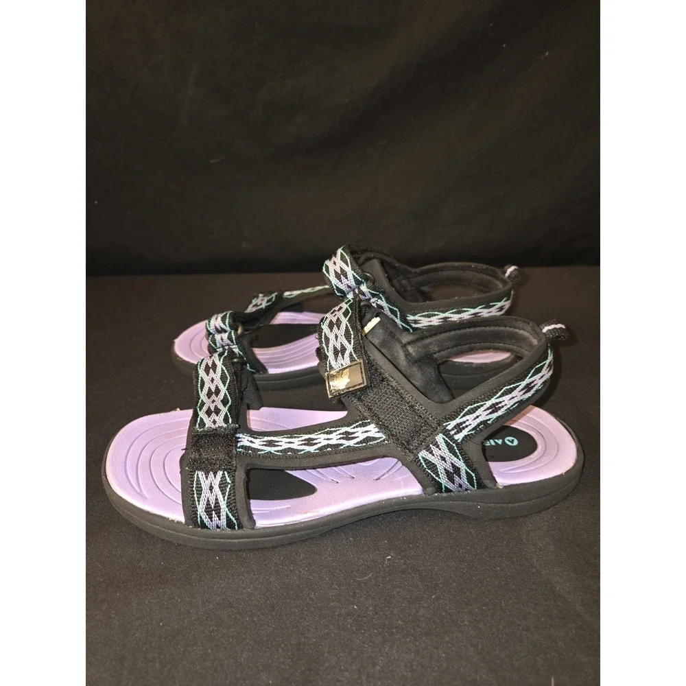 Airwalk Hiking Outdoors Waterproof Sandals Girls 5.5‎ Purple Black